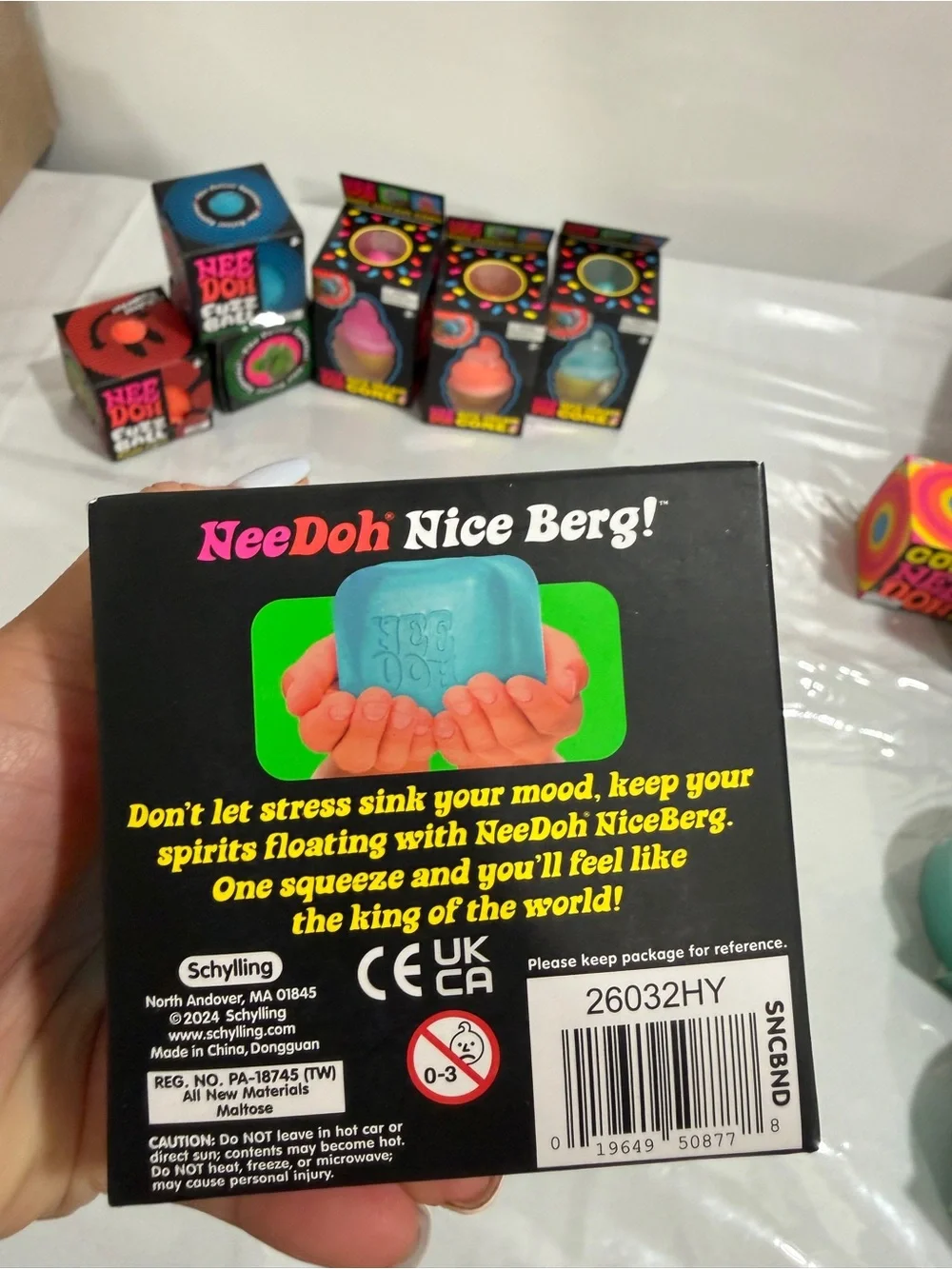 NeeDoh Sensory Toy Squishy Stress Reliever Lot of 9 Individual Items New Viral !